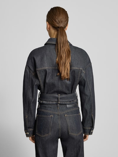 HUGO Oversized jeansjack van katoenmix, model 'GALATA' Donkerblauw - 5