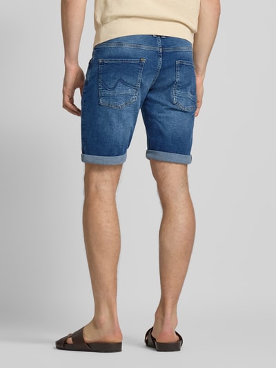 Petrol Regular Fit Jeansshorts im 5-Pocket-Design Modell 'BULLSEYE' Jeansblau 5