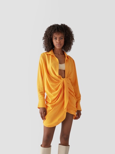 Jacquemus Blusenkleid in Minilänge Orange 4