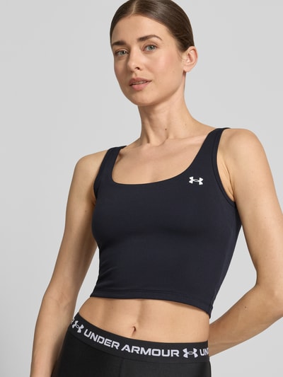 Under Armour Crop Top mit Label-Print Black 3