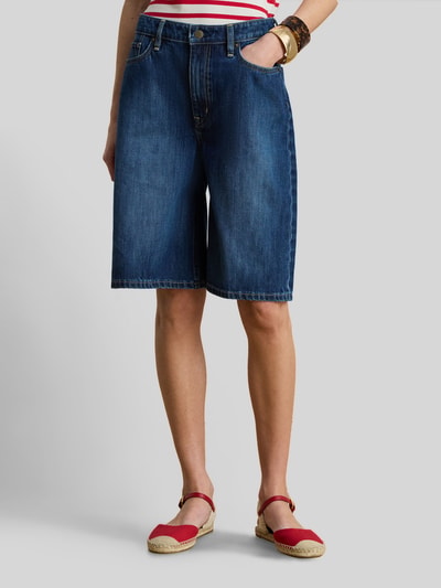 Lauren Ralph Lauren loose fit bermuda van denim Jeansblauw - 4