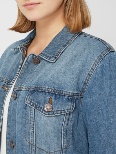 Noisy May Jeansjacke mit überschnittenen Schultern  Jeansblau 3