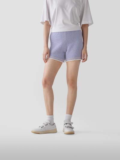 Barrie Shorts in Grobstrick-Optik Flieder 4