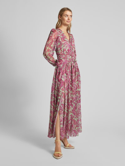 ADLYSH Maxi-jurk met paisleymotief Felroze - 1