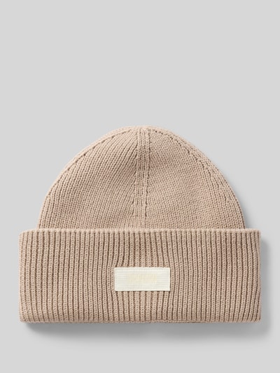 DRYKORN Beanie mit Label-Patch Beige 1