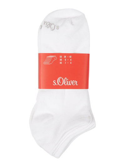 s.Oliver RED LABEL Sneakersocken mit Stretch-Anteil im 5er-Pack  Weiss 2