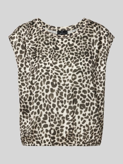 monari T-shirt met kapmouwen Beige - 2