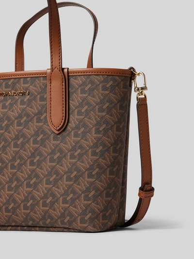 MICHAEL Michael Kors Torba tote z zawieszką z logo model ‘ELIZA’ Ciemnobrązowy 3