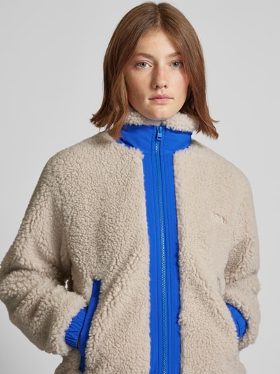 Hugo Blue Jacke mit Label-Stitching Modell 'Fosbury' Beige 3