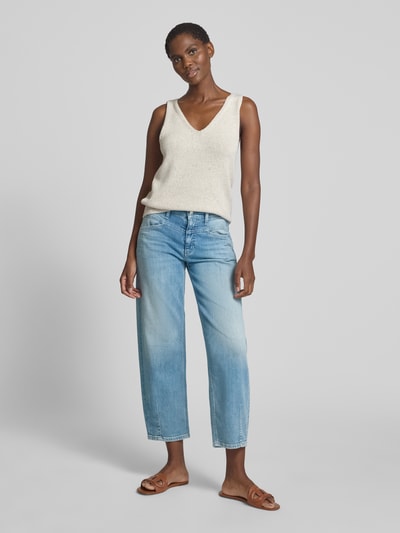 CAMBIO Straight Leg Jeans mit verkürztem Schnitt Modell 'ELIN' Hellblau 1