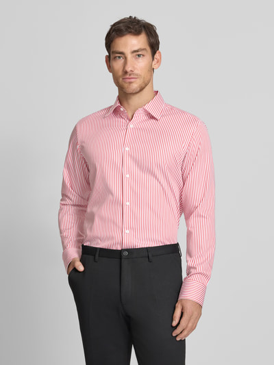 BOSS Regular Fit Businesshemd aus reiner Baumwolle Modell 'JOE' Rot 4