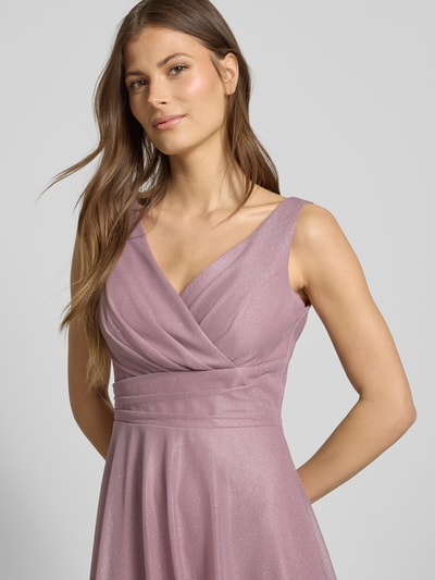 TROYDEN COLLECTION Sukienka koktajlowa z zakładką Jasnofioletowy 3