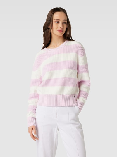 Better Rich Gebreide pullover met streepmotief Roze - 4