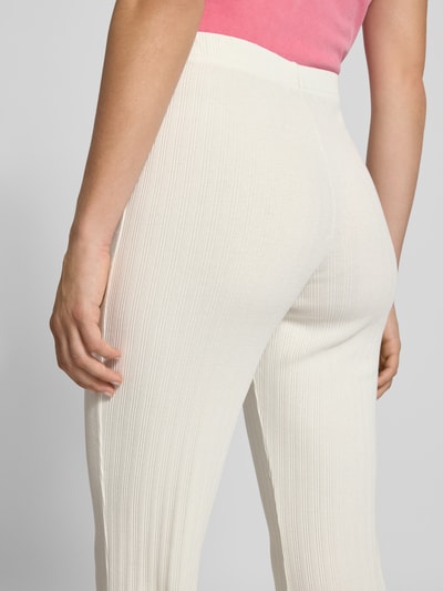 OH APRIL Flared Cut Hose mit elastischem Bund Modell 'Lyle' Offwhite 3