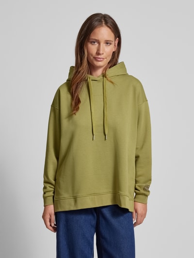 Smith and Soul Hoodie met oversized schouders Olijfgroen - 4