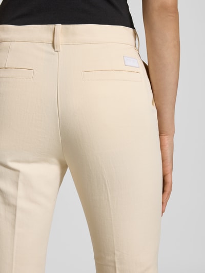 Kenzo Flared Stoffhose mit Gesäßtaschen Ecru 3