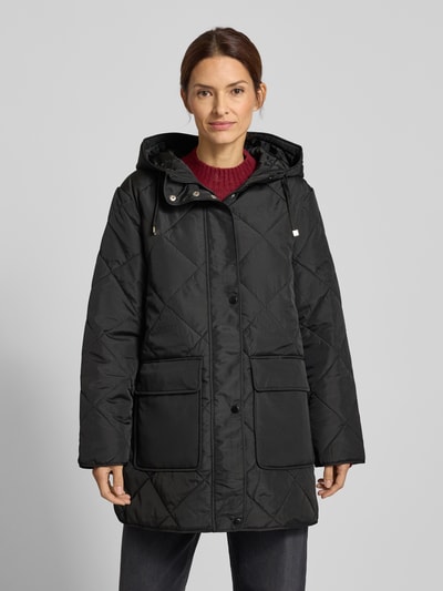 Vero Moda Płaszcz pikowany krótki z kapturem model ‘MILLIE TESSA’ Czarny 4