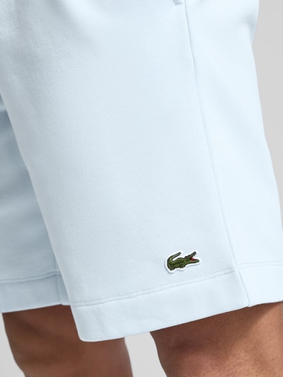 Lacoste Regular Fit Sweatshorts mit elastischem Bund Hellblau 3