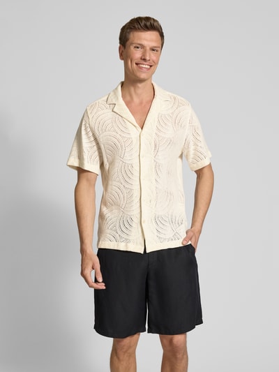 Strellson Regular Fit Freizeithemd mit 1/2-Arm Modell 'Cliro' Offwhite 4