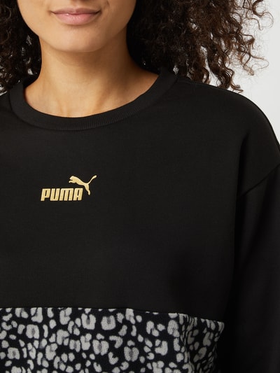 PUMA PERFORMANCE Relaxed Fit Sweatshirt mit Kontrasteinsatz Black 3