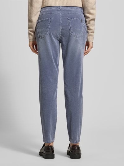 TONI Spodnie sztruksowe z 5 kieszeniami model ‘LIV’ Niebieski 5