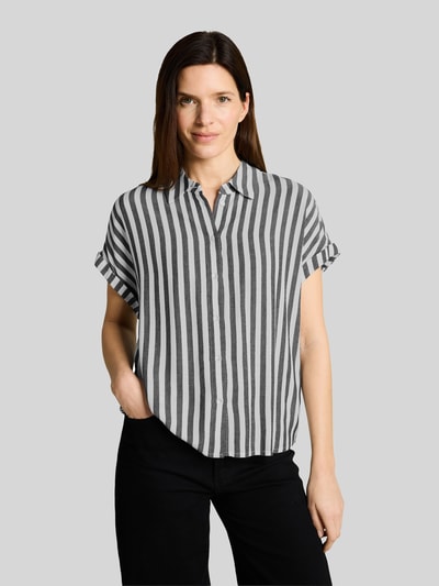 Tom Tailor Regular Fit Bluse aus reiner Viskose Marine 4