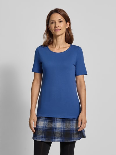 s.Oliver RED LABEL T-shirt o kroju regular fit z czystej bawełny Niebieski 4