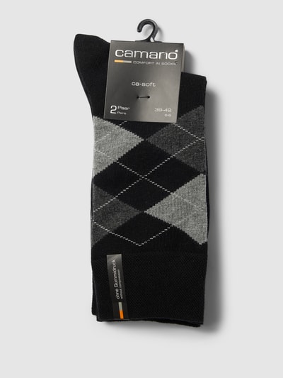 camano Socken mit Karomuster im 2er-Pack Dunkelgruen 3