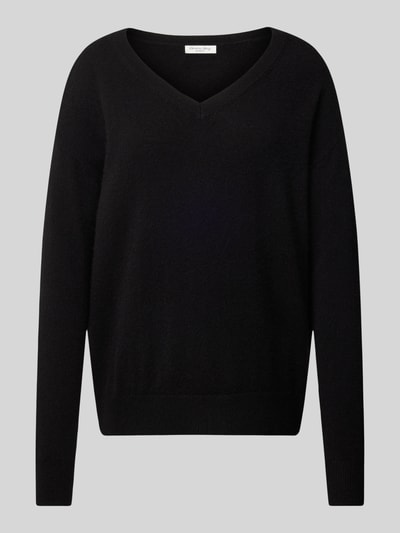 Christian Berg Woman Kaschmirpullover mit V-Ausschnitt Black 2