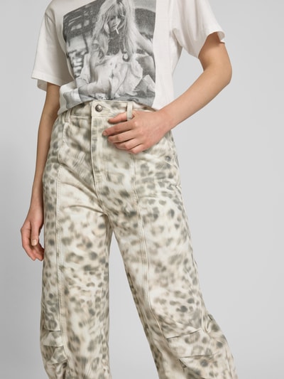 ROTATE Loose Fit Jeans aus Bio-Baumwolle Ecru 3