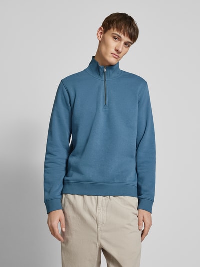 Jack & Jones Sweatshirt mit Troyer-Kragen Modell 'BRADLEY' Ocean 4