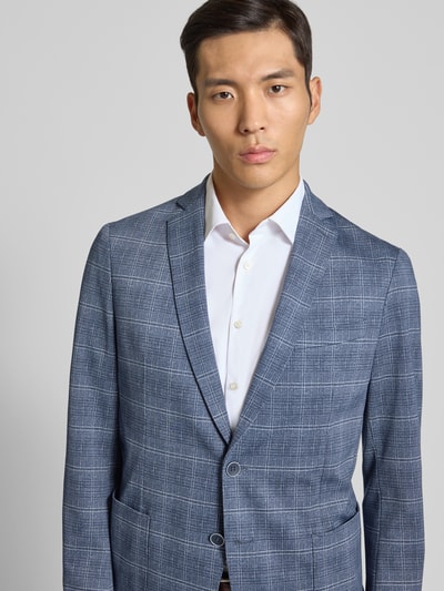 s.Oliver BLACK LABEL Slim fit colbert met viscose Donkerblauw - 3