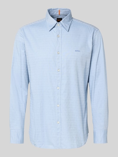 BOSS Orange Regular Fit Freizeithemd aus Baumwoll-Mix Modell 'RELEGANT' Hellblau 2