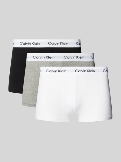 Calvin Klein Underwear Trunks aus Viskose mit Label-Bund im 3er-Pack Weiss 1