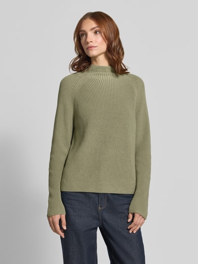 Marc O'Polo Regular fit pullover van puur katoen Rietgroen - 4