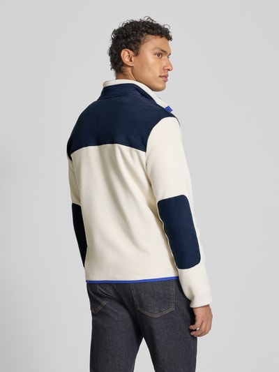 Napapijri Bluza rozpinana z nadrukiem z logo Złamany biały 5