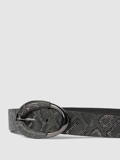 Esprit Ledergürtel mit Allover-Muster Modell 'Python' Black 2