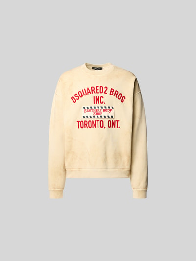 Dsquared2 Sweatshirt mit Label-Details Beige 2