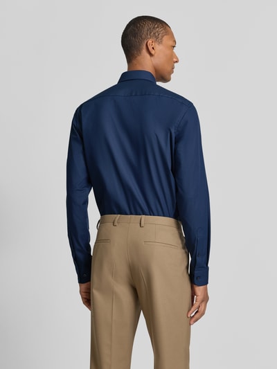 Christian Berg Men Regular Fit zakelijk overhemd met kentkraag Marineblauw - 5