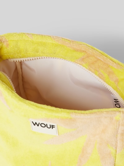 WOUF Kosmetiktasche mit Label-Detail Modell 'Fuerteventura' Gelb 3