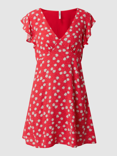 Pepe Jeans Mini-jurk van viscose, model 'Mila' Rood - 2