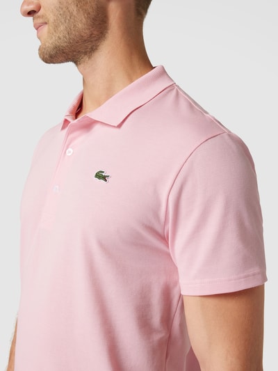 Lacoste Slim fit poloshirt met logostitching Roze - 3