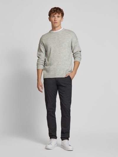 Lindbergh Slim Fit Chino mit Gesäßtaschen Black 1