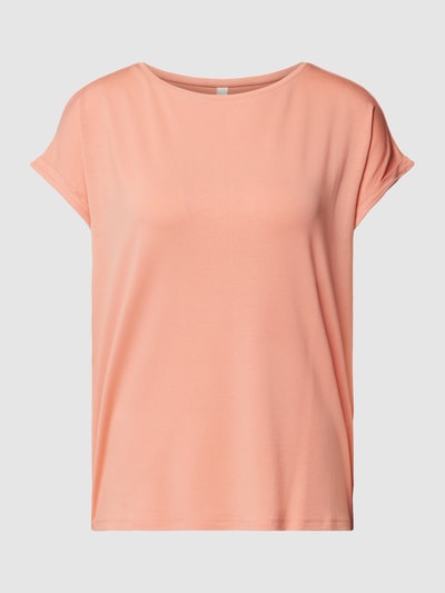 QS T-shirt met kapmouwen Zalm - 2