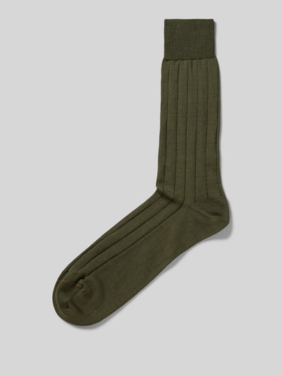 PAUL SMITH Socken mit geripptem Abschluss Dunkelgruen 1