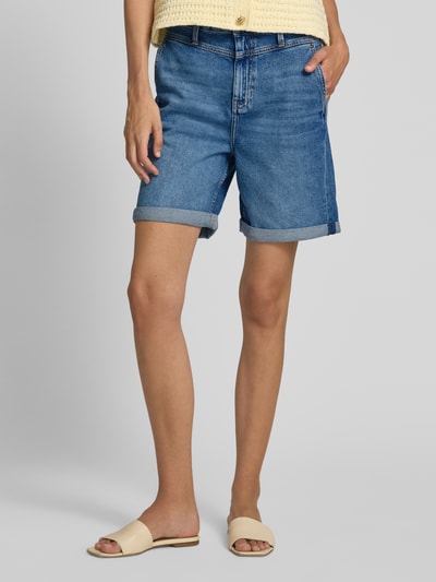 s.Oliver RED LABEL Relaxed Fit Jeansshorts aus Baumwoll-Mix Dunkelblau 4