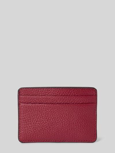 MICHAEL Michael Kors Kartenetui mit Label-Applikation Modell 'JET SET' Bordeaux 2