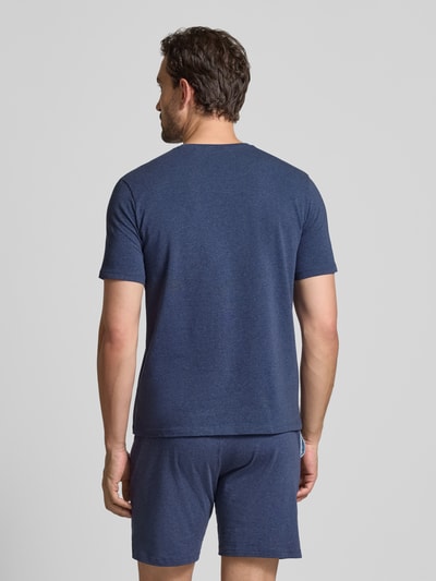 BOSS Regular Fit T-Shirt aus Baumwoll-Elasthan-Mix Dunkelblau 5