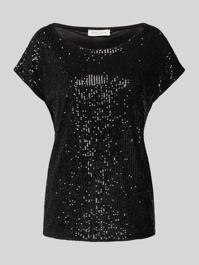 Christian Berg Woman T-Shirt mit Paillettenbesatz Black 2