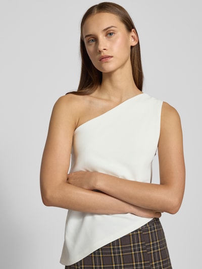 Gina Tricot One shoulder-top met plooien Offwhite - 3